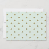 St. Patrick's Day Lucky in Liebe Brautparty Einladung (Rückseite)