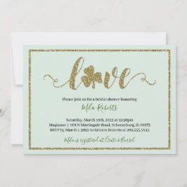 St. Patrick's Day Lucky in Liebe Brautparty Einladung