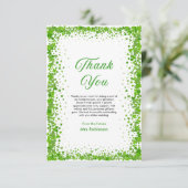 St. Patrick's Day Lucky in Love Brautparty  Dankeskarte (Stehend Vorderseite)