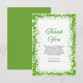 St. Patrick's Day Lucky in Love Brautparty  Dankeskarte (Vorne/Hinten)