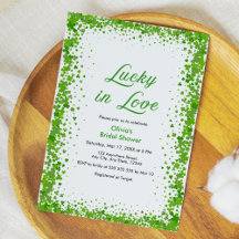 St. Patricks Day Lucky in Love Brautparty