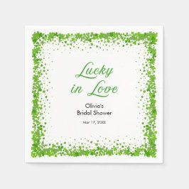 St. Patrick's Day Lucky in Love Brautparty  Serviette