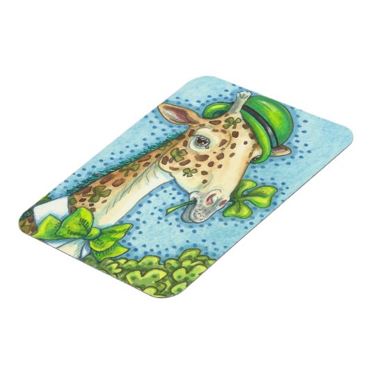 St. Patrick's Day LUCKY IRISH GIRAFFE MAGNET (Linke Seite)
