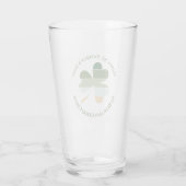 St. Patrick's Day Lucky Irish Kleeblatt Retro Glas (Rückseite)