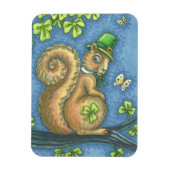 St. Patrick's Day LUCKY IRISH SQUIRREL MAGNET (Vertikal)