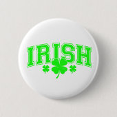 St Patrick's Day Lucky Irish stilvoll Button (Vorderseite)