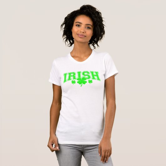 St Patrick's Day Lucky Irish stilvoll T-Shirt (Vorne ganz)