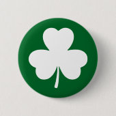 St Patrick's Day Lucky Kleeblatt Clover Button (Vorderseite)
