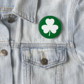 St Patrick's Day Lucky Kleeblatt Clover Button (Beispiel)