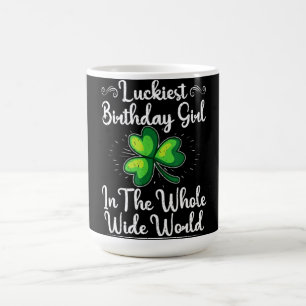 St Patricks Day Lucky Kleeblatt Clover Happy Birth Kaffeetasse