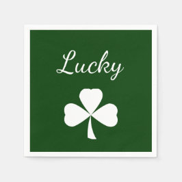 St. Patrick's Day Lucky Kleeblatt Green Serviette