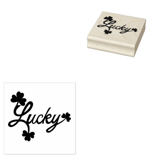 St, Patricks Day Lucky Kleeblatt Grüne Kleeblatt Gummistempel (Stempel)