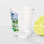 St Patrick's Day Lucky Kleeblatt Individuelle Name Schnapsglas (Rechts)