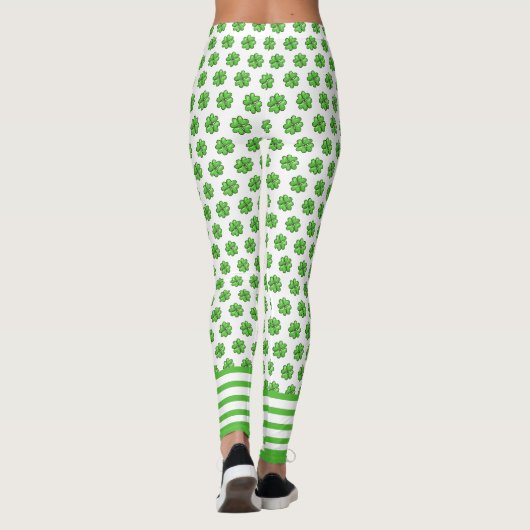 St. Patrick's Day Lucky Kleeblatt Leggings - Festi (Rückseite)