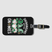 St Patricks Day Lucky Kleeblatt Leopard Gnomes Gepäckanhänger (Vorderseite (Horizontal))