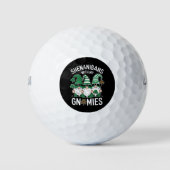 St Patricks Day Lucky Kleeblatt Leopard Gnomes Golfball (Vorderseite)