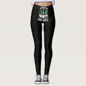 St Patricks Day Lucky Kleeblatt Leopard Gnomes Leggings (Vorderseite)
