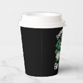 St Patricks Day Lucky Kleeblatt Leopard Gnomes Pappbecher (Rechts)