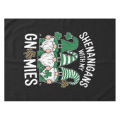 St Patricks Day Lucky Kleeblatt Leopard Gnomes Tischdecke (Vorderseite (Horizontal))