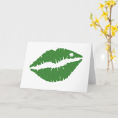 St. Patrick's Day Lucky Kleeblatt Lips Il Karte (Gelbe Blume)