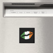 St. Patrick's Day Lucky Kleeblatt Lips Il Magnet (In Situ (Geschirrspüler))
