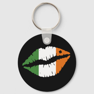 St. Patrick's Day Lucky Kleeblatt Lips Il Schlüsselanhänger
