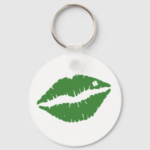St. Patrick's Day Lucky Kleeblatt Lips Il Schlüsselanhänger