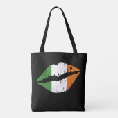 St. Patrick's Day Lucky Kleeblatt Lips Il Tasche (Rückseite)