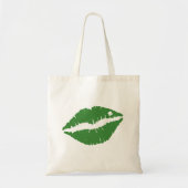 St. Patrick's Day Lucky Kleeblatt Lips Il Tragetasche (Vorne)