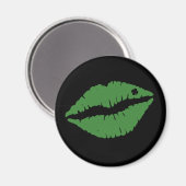 St Patrick's Day Lucky Kleeblatt Lips Irische T - Magnet (Vorderseite/Rückseite)