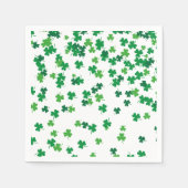 St Patricks Day Lucky Kleeblatt Pattern Serviette (Vorderseite)