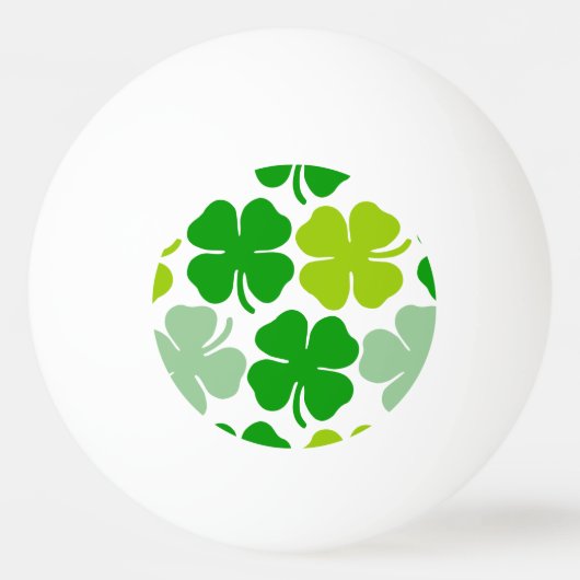 St. Patrick's Day Lucky Kleeblatt Tischtennisball (Rückseite)