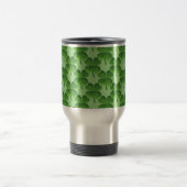 St. Patrick's Day Lucky Kleeblatts Clover Pattern Reisebecher (Mittel)