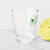 St Patrick's Day Lucky Kleeblatts Schnapsglas (Links)