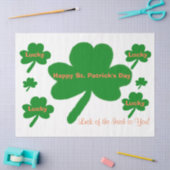 St. Patrick's Day Lucky Kleeblatts Seidenpapier (Basteln)
