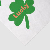 St. Patrick's Day Lucky Kleeblatts Seidenpapier (Detail)