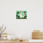 St. Patrick's Day Lucky Lamb Art Print Poster (Küche)