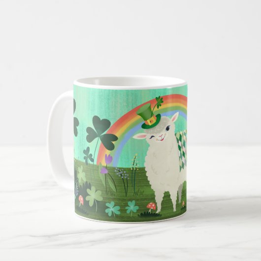 St. Patrick's Day Lucky Lamb Kaffeetasse (Vorderseite Links)