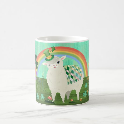 St. Patrick's Day Lucky Lamb Kaffeetasse (Mittel)
