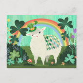 St. Patrick's Day Lucky Lamb Postkarte (Vorderseite)
