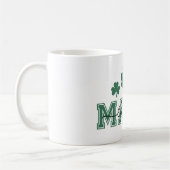 St. Patricks Day Lucky Mama mit grünen Clovers Kaffeetasse (Links)