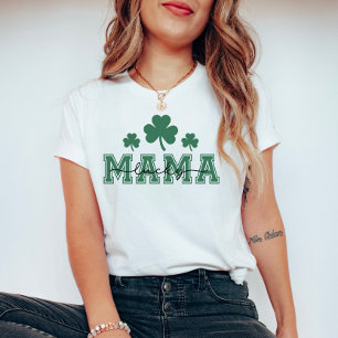 St. Patricks Day Lucky Mama mit grünen Clovers T-Shirt