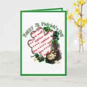 St Patrick's Day Lucky Meerkat Kleeblatt Rahmen Karte (Gelbe Blume)