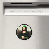 St. Patrick's Day - Lucky Mona Lisa Magnet (In Situ (Geschirrspüler))