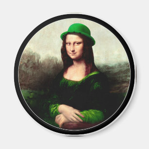 St. Patrick's Day - Lucky Mona Lisa Magnet