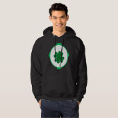 St Patrick's Day Lucky Niedliches irisches Kleebla Hoodie (Vorne ganz)