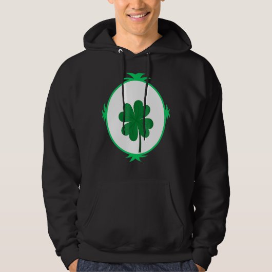 St Patrick's Day Lucky Niedliches irisches Kleebla Hoodie (Vorderseite)