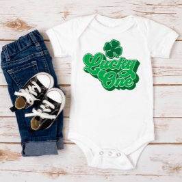 St. Patrick's Day Lucky One Baby Bodysuit Baby Strampler