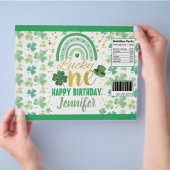 St Patrick's Day Lucky One Chip Bag Wrapper Flyer (Hand)