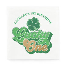 St. Patrick's Day Lucky One Geburtstagspapier Napk